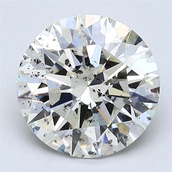 2.17ct J SI2 Rare Carat Ideal Cut Round Diamond