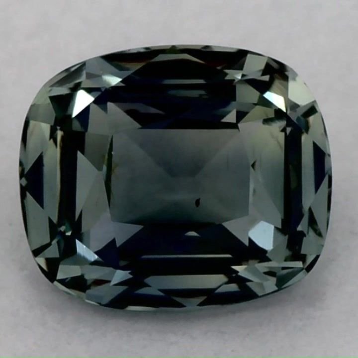 1.21 Carat Green Cushion Sapphire