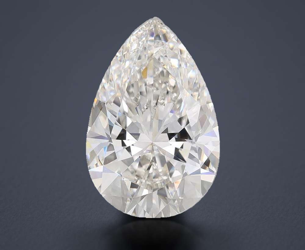 4.25 Carat Pear Lab Diamond