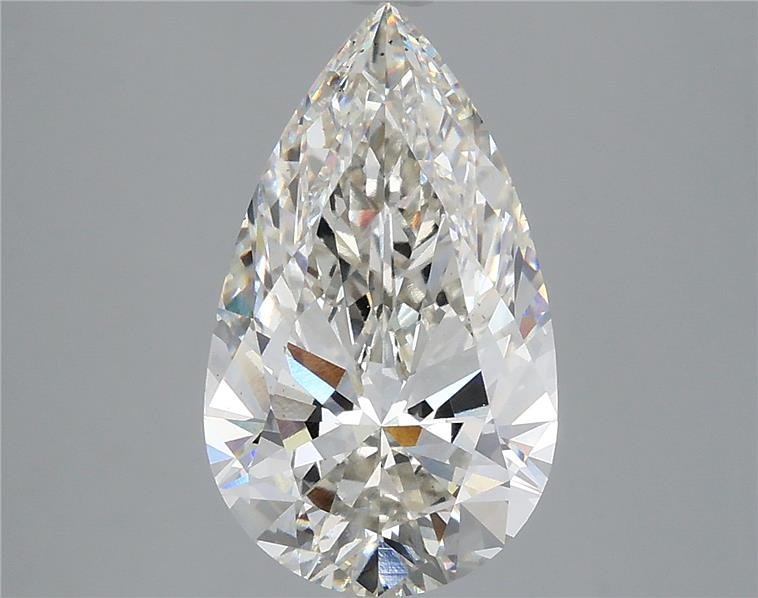 3.58ct H VS2 Rare Carat Ideal Cut Pear Lab Grown Diamond