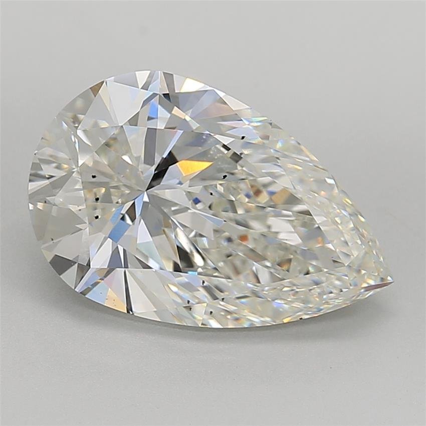 6.01ct G VS2 Rare Carat Ideal Cut Pear Lab Grown Diamond