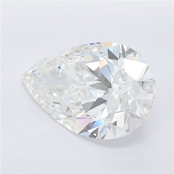 6.07ct E VVS2 Rare Carat Ideal Cut Pear Lab Grown Diamond
