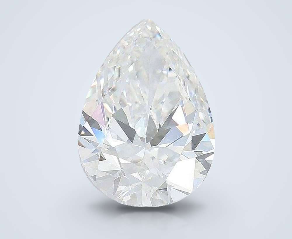 6.07 Carat Pear Lab Diamond