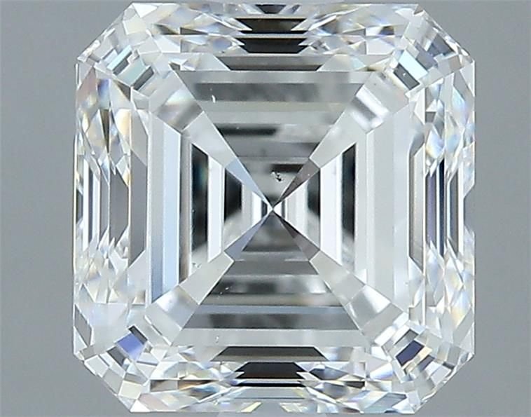 2.72ct G VS2 Rare Carat Ideal Cut Asscher Diamond
