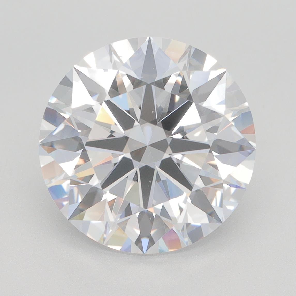 5.08ct D VVS1 Rare Carat Ideal Cut Round Lab Grown Diamond