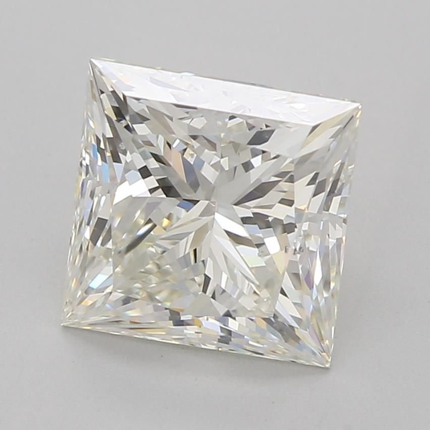 2.10ct K SI1 Rare Carat Ideal Cut Princess Diamond