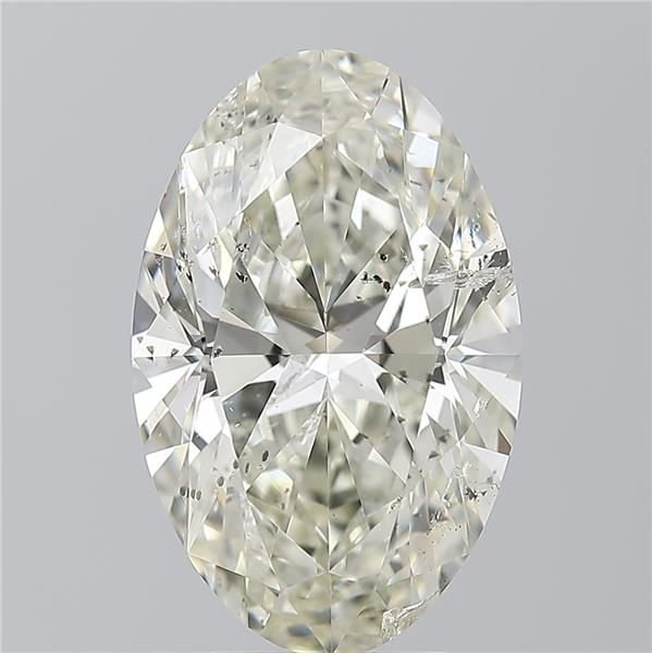 4.05ct K SI2 Rare Carat Ideal Cut Oval Diamond