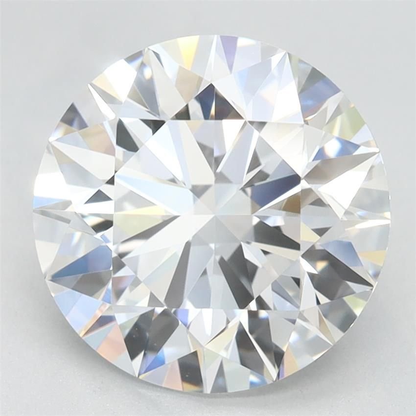 3.31ct D VVS2 Rare Carat Ideal Cut Round Lab Grown Diamond