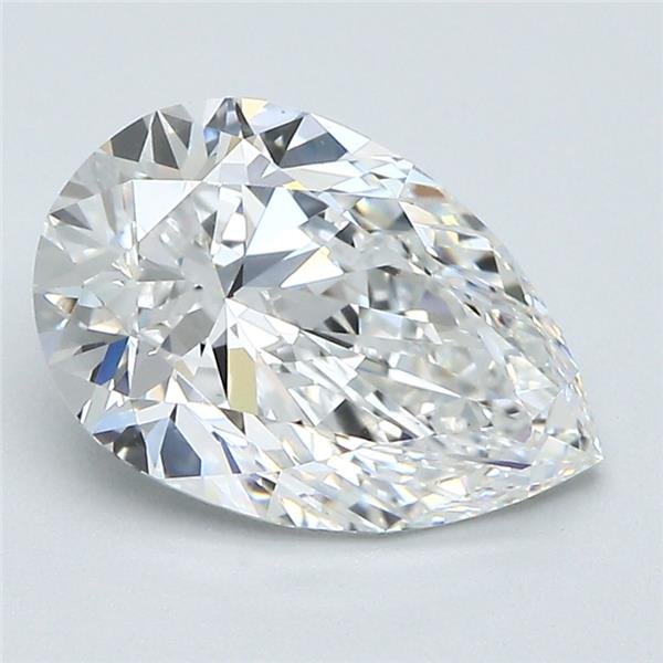 2.07ct F VS1 Rare Carat Ideal Cut Pear Diamond