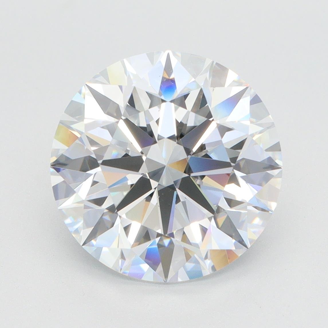 5.02ct F VS1 Rare Carat Ideal Cut Round Lab Grown Diamond