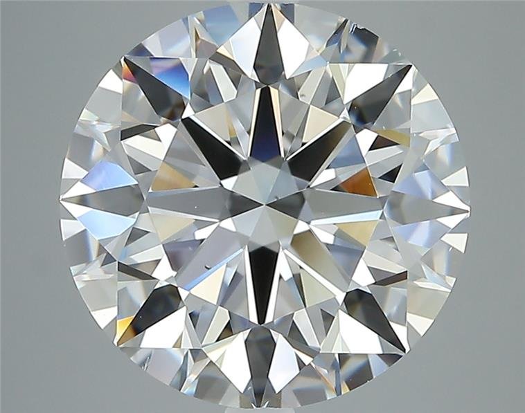 5.51ct D VS2 Rare Carat Ideal Cut Round Diamond