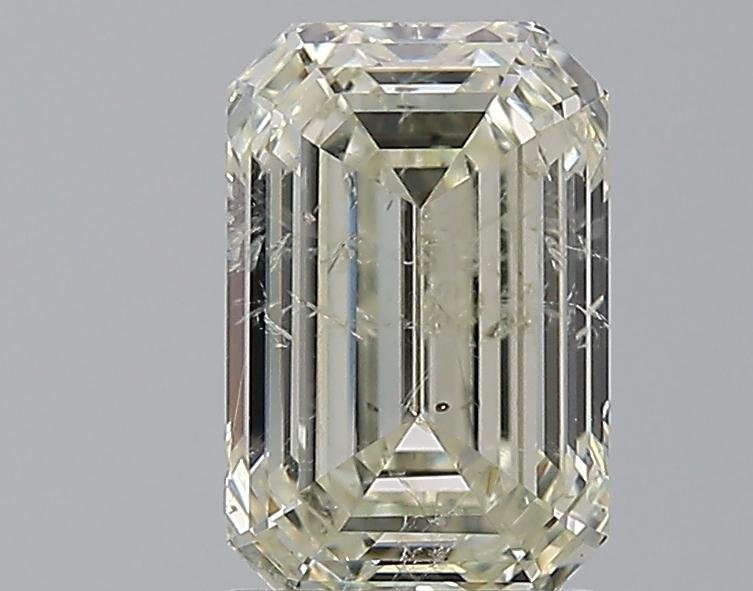 2.00ct K SI2 Rare Carat Ideal Cut Emerald Diamond