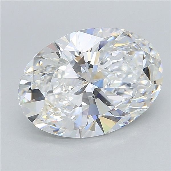 4.04ct D VS1 Rare Carat Ideal Cut Oval Lab Grown Diamond
