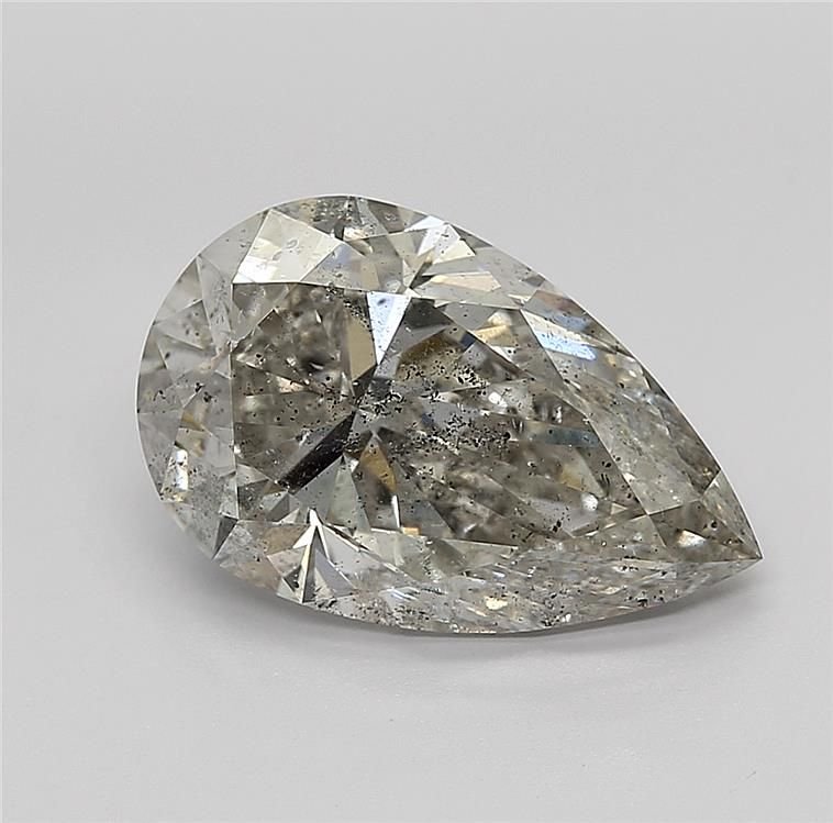 5.01ct H SI2 Rare Carat Ideal Cut Pear Diamond