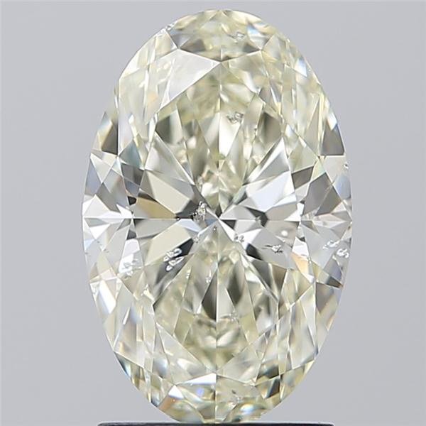 2.01ct K SI2 Rare Carat Ideal Cut Oval Diamond
