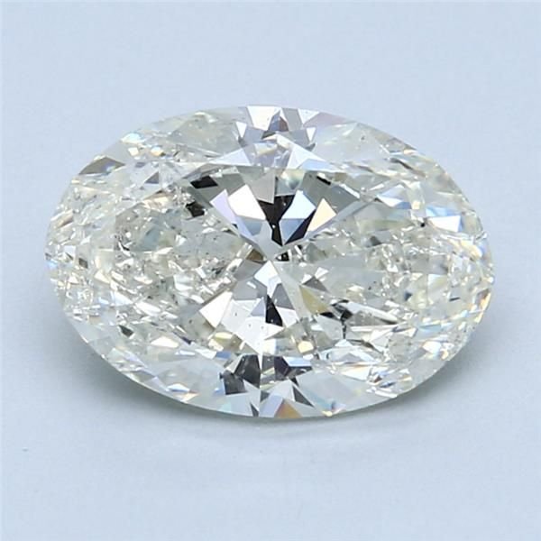 2.20ct J SI2 Rare Carat Ideal Cut Oval Diamond