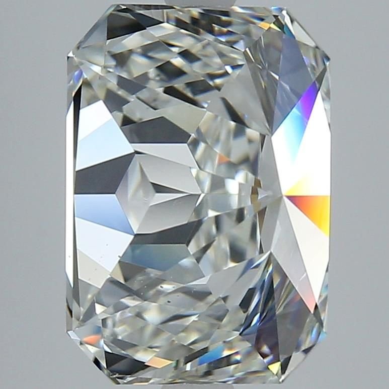 6.08ct J VS2 Rare Carat Ideal Cut Radiant Diamond