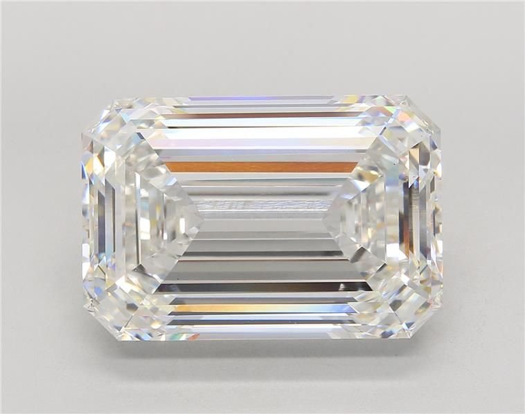 22.45ct F VS1 Rare Carat Ideal Cut Emerald Lab Grown Diamond