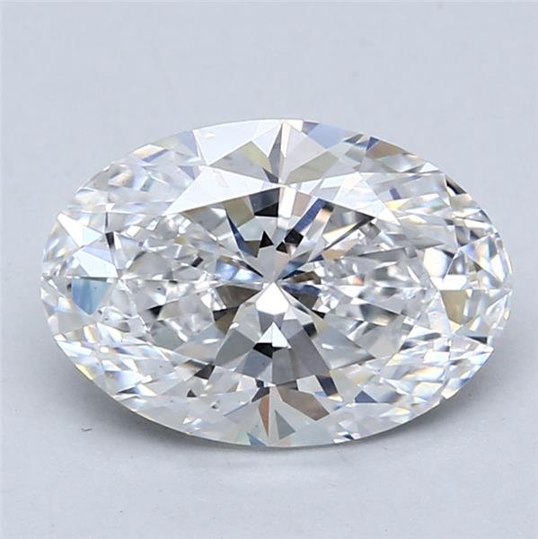 2.53ct D VS2 Rare Carat Ideal Cut Oval Lab Grown Diamond
