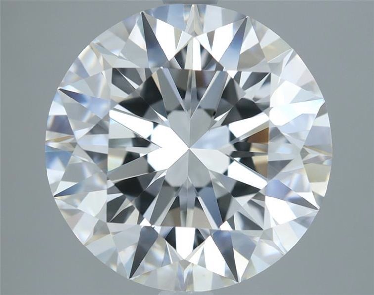 5.04ct F VS1 Rare Carat Ideal Cut Round Diamond