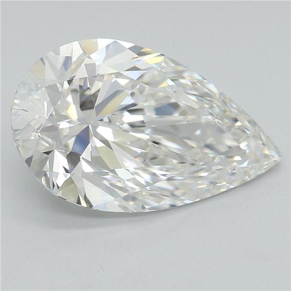 2.85ct H VVS2 Rare Carat Ideal Cut Pear Lab Grown Diamond