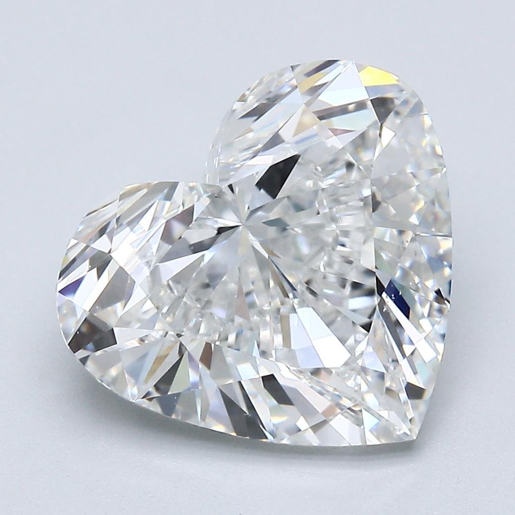 5.01ct F VS2 Excellent Cut Heart Diamond