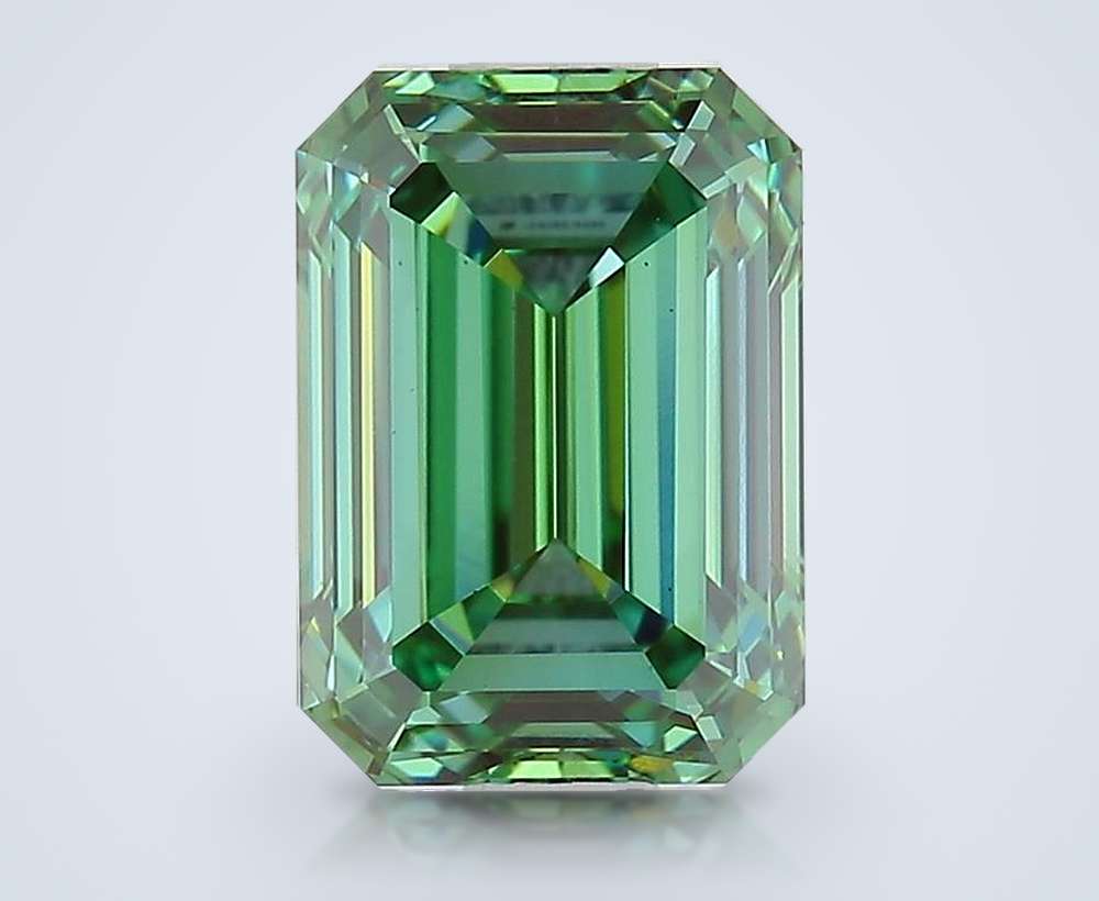 1.46 Ct. Fancy Vivid Green Emerald Lab Diamond