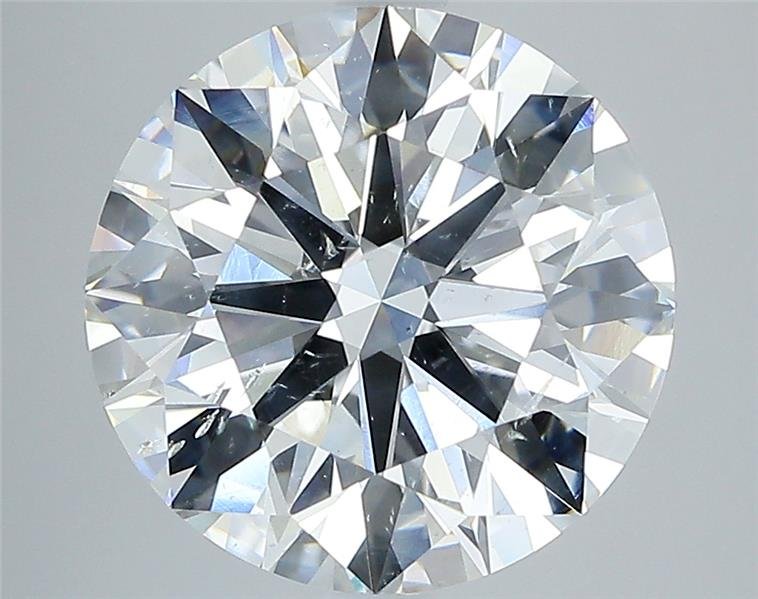 4.81ct H SI2 Rare Carat Ideal Cut Round Diamond