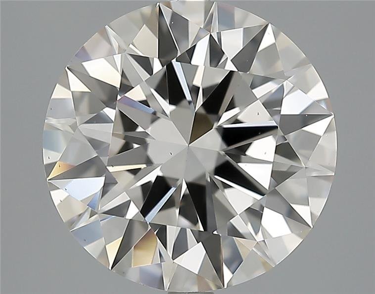 5.03ct K VS2 Rare Carat Ideal Cut Round Diamond