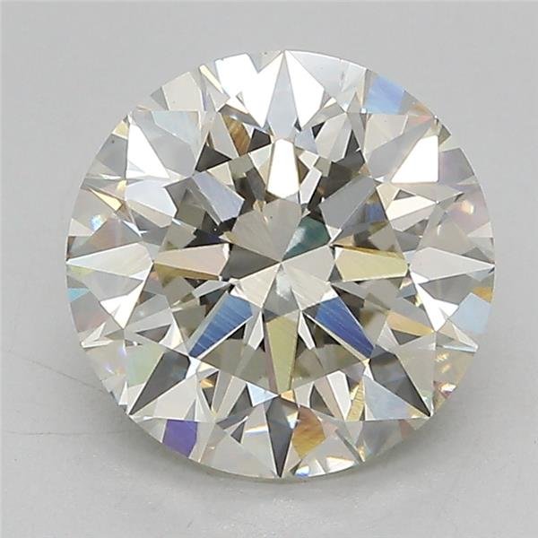 3.04ct J VS2 Rare Carat Ideal Cut Round Lab Grown Diamond