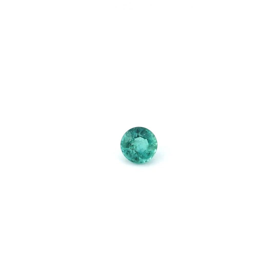 0.34 Carat Green Round Emerald
