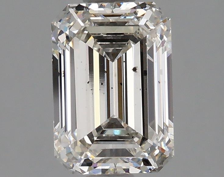 1.83ct H SI1 Rare Carat Ideal Cut Emerald Lab Grown Diamond