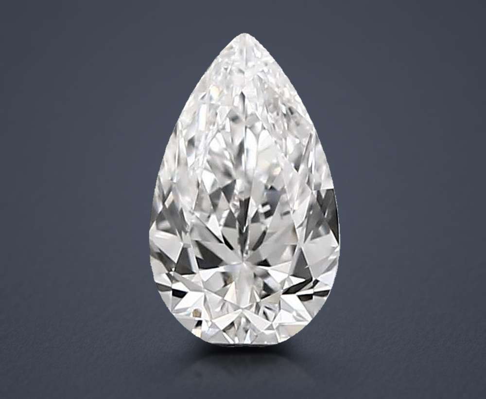 0.53 Carat Pear Natural Diamond