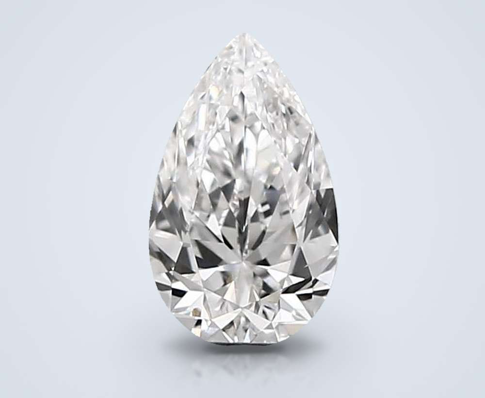 0.53 Carat Pear Natural Diamond