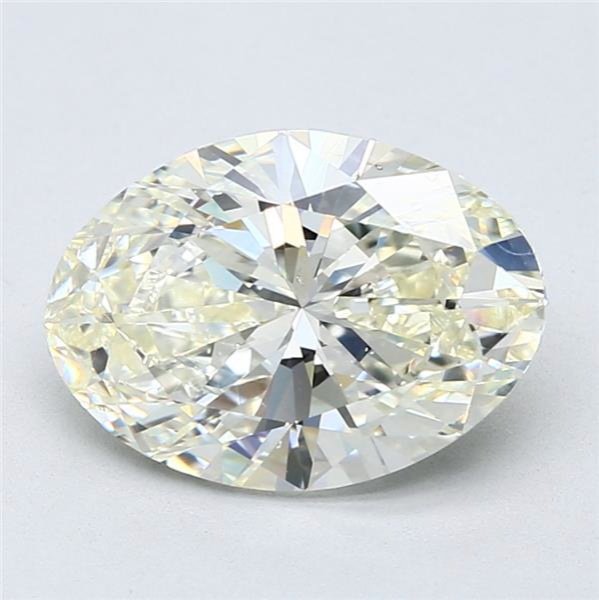 3.82ct K SI1 Rare Carat Ideal Cut Oval Diamond