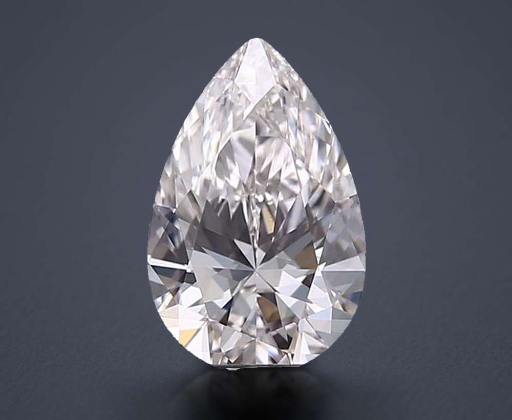 0.58 Carat Pear Lab Diamond
