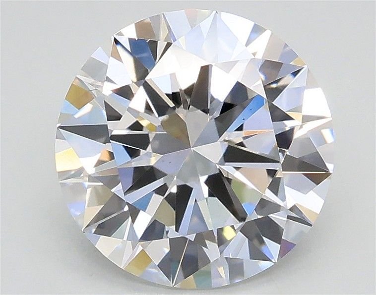 2.01ct F VS2 Excellent Cut Round Lab Grown Diamond
