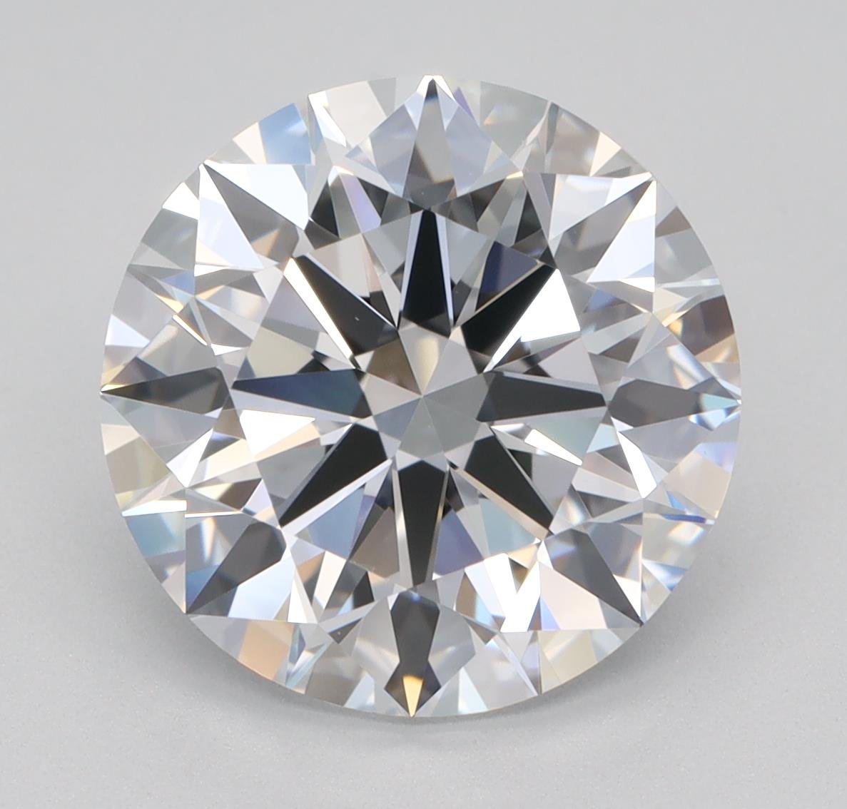 3.77ct E VVS2 Rare Carat Ideal Cut Round Lab Grown Diamond