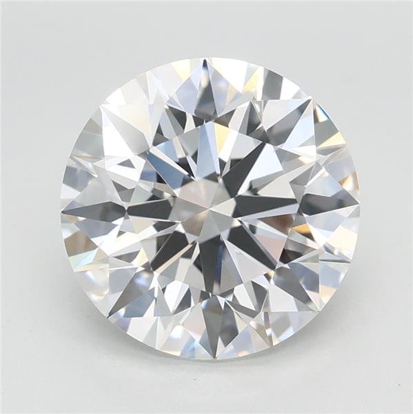 3.08ct E VVS2 Rare Carat Ideal Cut Round Lab Grown Diamond