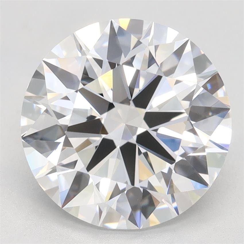 3.06ct D VVS1 Rare Carat Ideal Cut Round Lab Grown Diamond