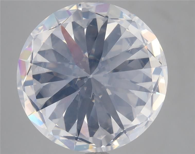 6.16ct D SI1 Rare Carat Ideal Cut Round Diamond