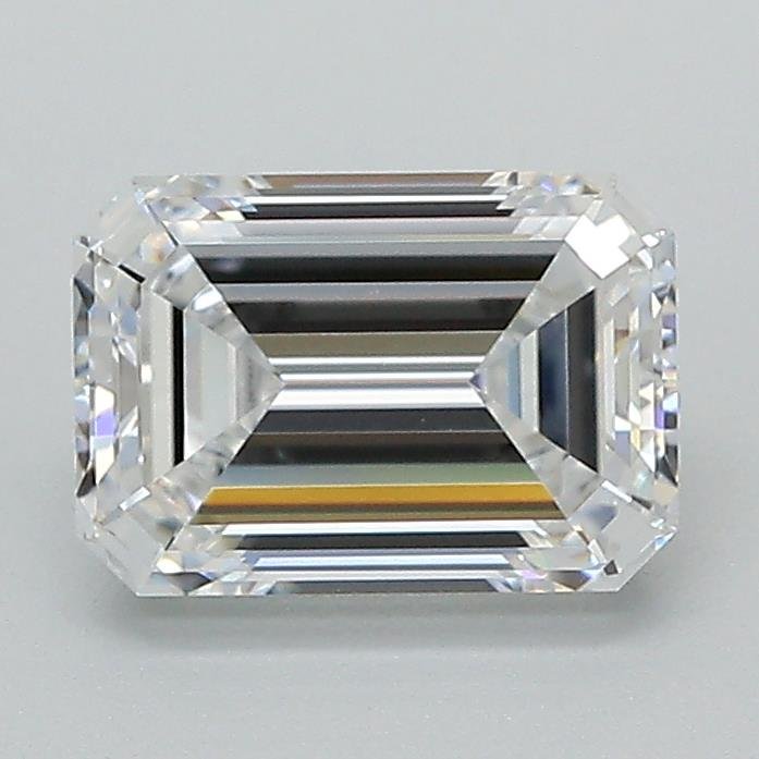 1.53ct D VVS2 Rare Carat Ideal Cut Emerald Lab Grown Diamond