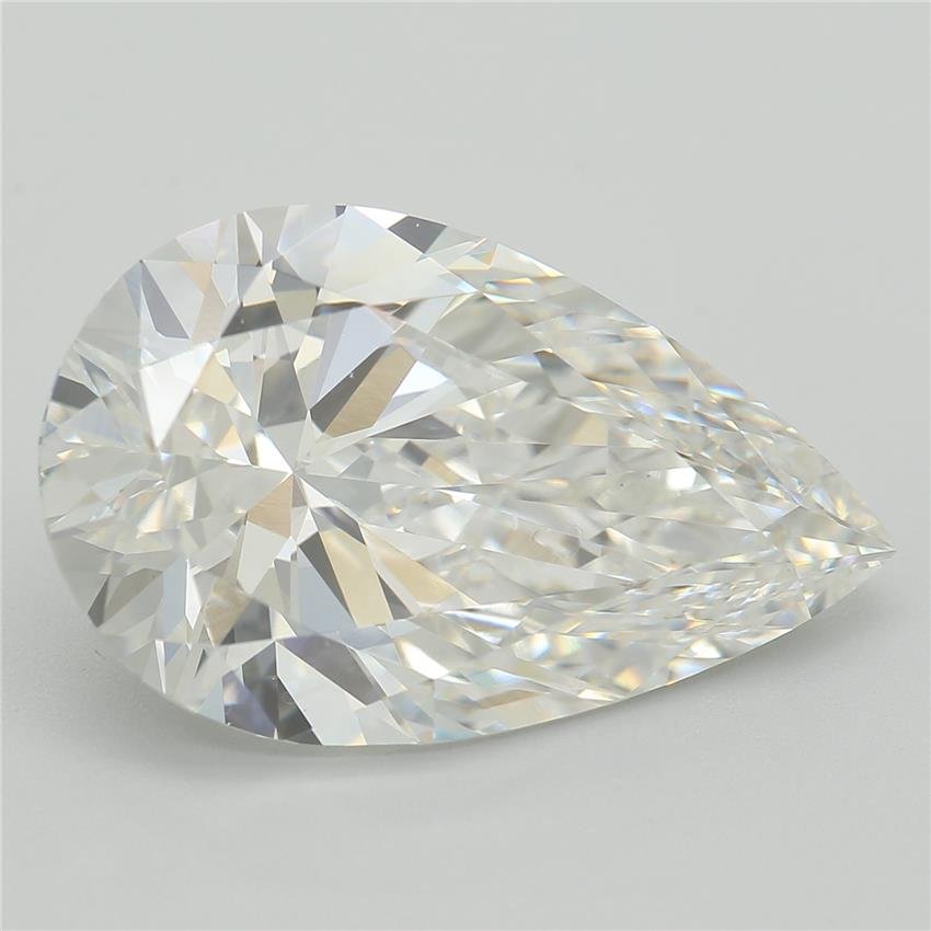 5.56ct F VVS2 Rare Carat Ideal Cut Pear Lab Grown Diamond