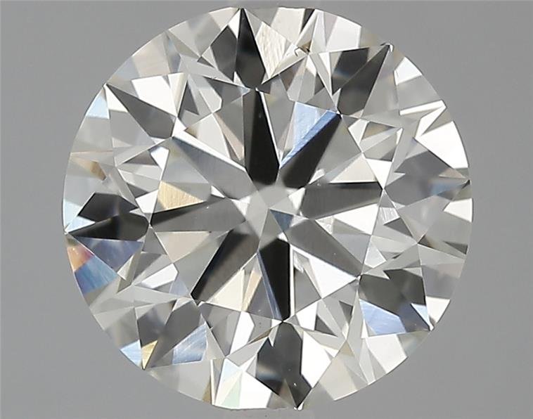 2.70ct J VS2 Excellent Cut Round Lab Grown Diamond