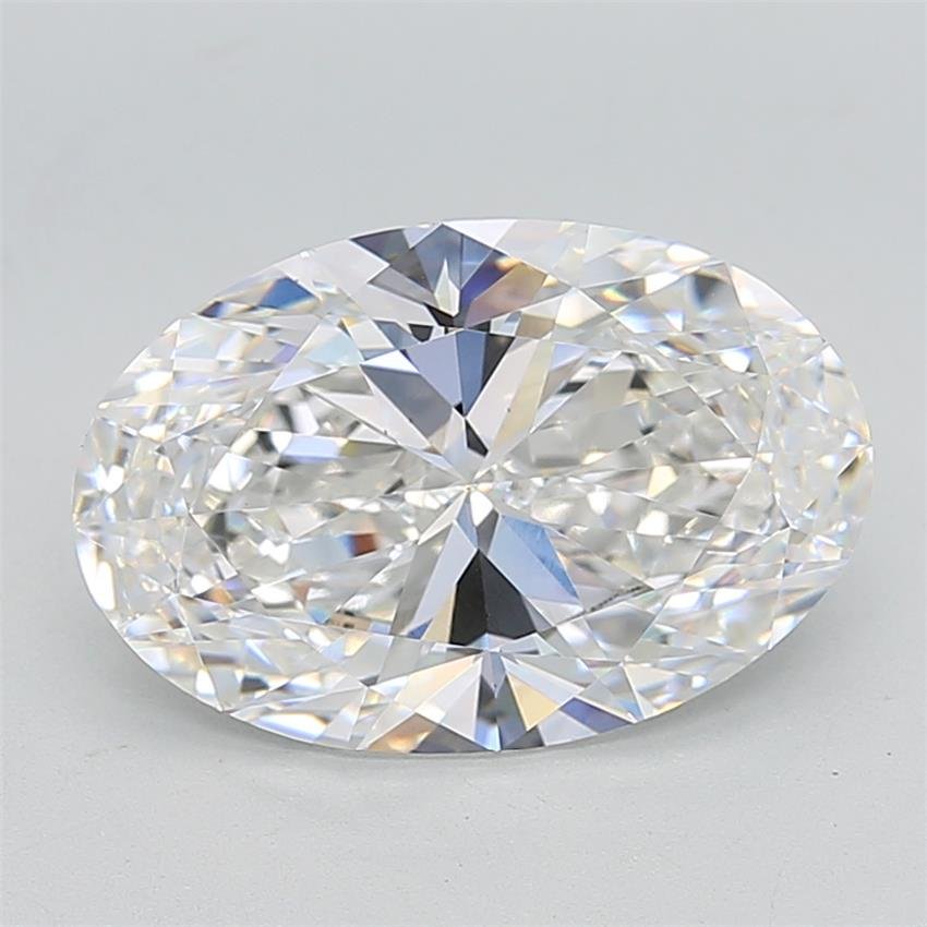 5.31ct E VS1 Rare Carat Ideal Cut Oval Lab Grown Diamond