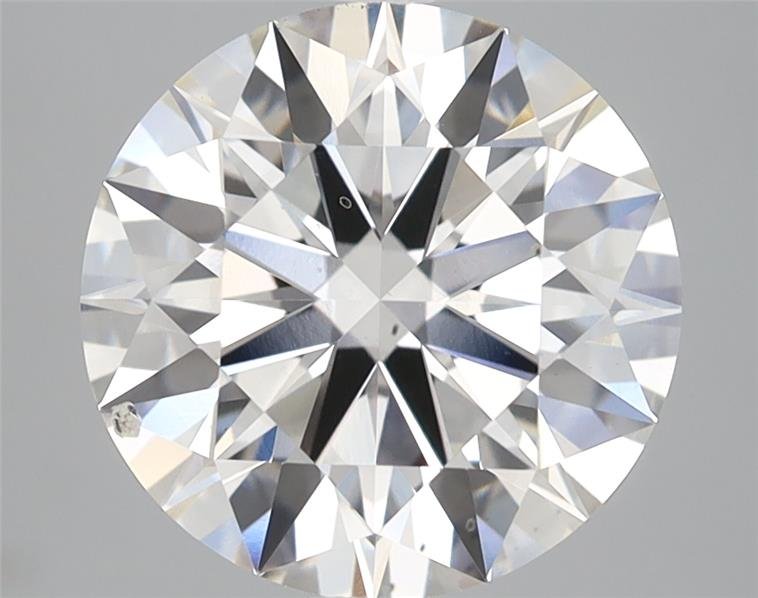 3.39ct F SI1 Rare Carat Ideal Cut Round Lab Grown Diamond