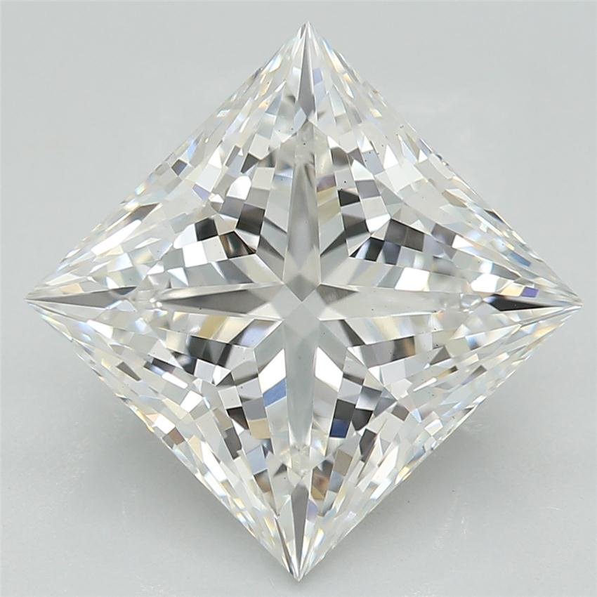 2.59ct F VS2 Rare Carat Ideal Cut Princess Lab Grown Diamond