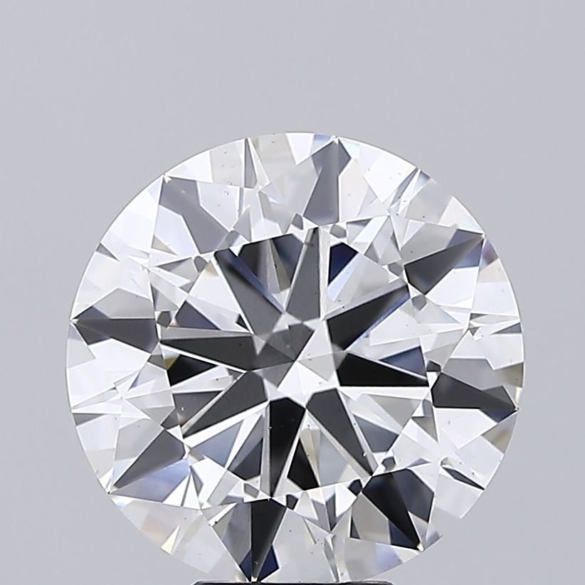 7.01ct F VS2 Rare Carat Ideal Cut Round Lab Grown Diamond