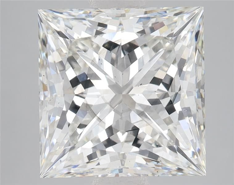 6.09ct H VS2 Rare Carat Ideal Cut Princess Lab Grown Diamond