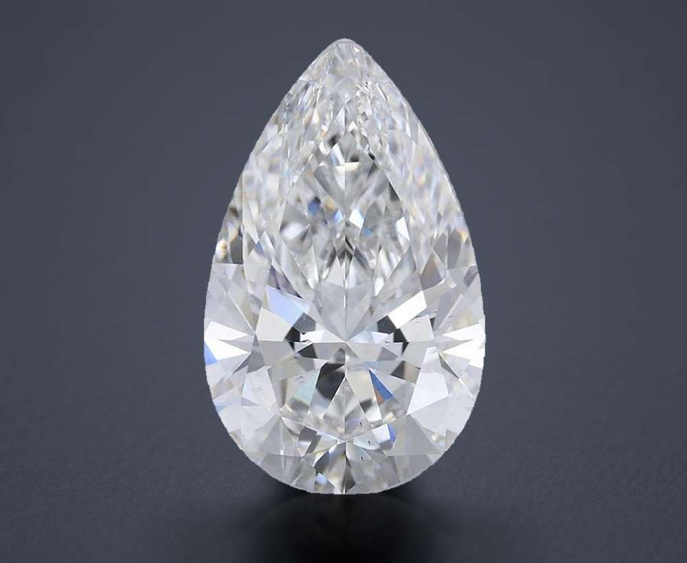 5.74 Carat Pear Lab Diamond